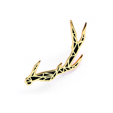Geometric Antler Lapel Pin